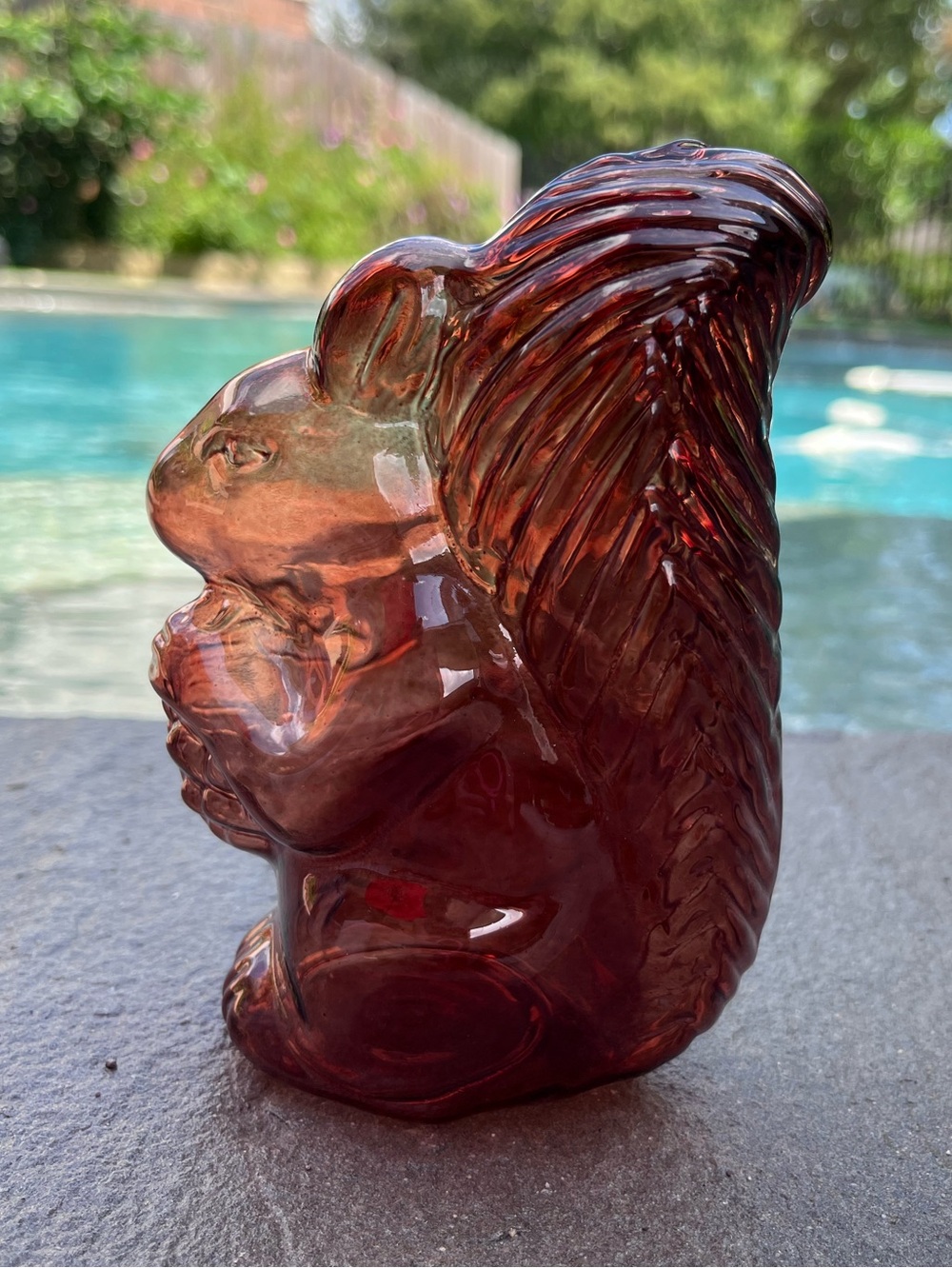 Squirrel Glass Bud Floral Vase Autumn Thanksgiving Aldi Textured 3D Propagation